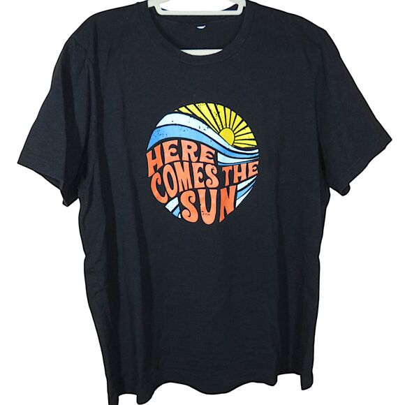 Here Comes The Sun Retro Look Tee Shirt Unisex Adult Size XL - Picture 1 of 4